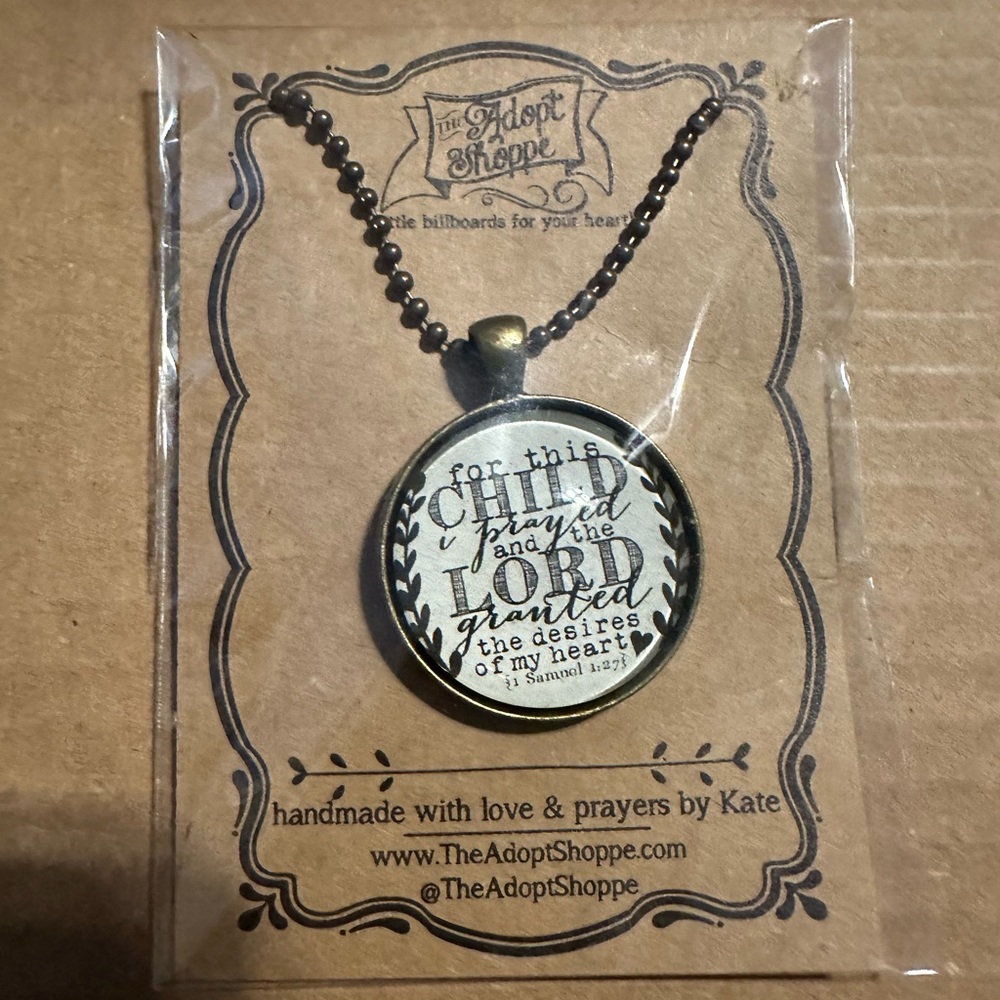 Handmade Scripture Necklace